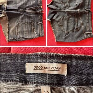 Good American Black Jean Shorts
